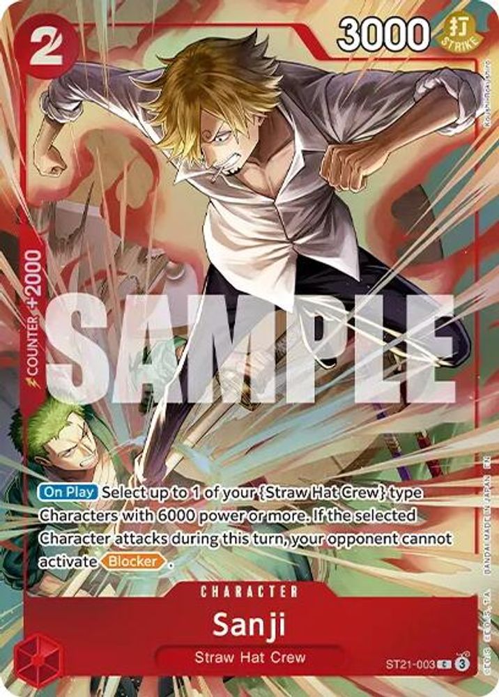 Sanji One Piece TCG Card