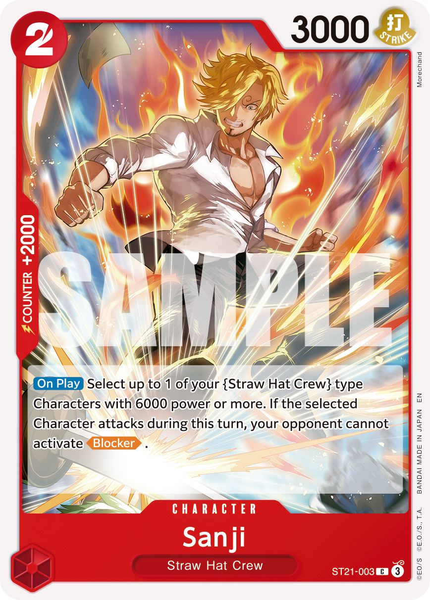 Sanji One Piece TCG Card