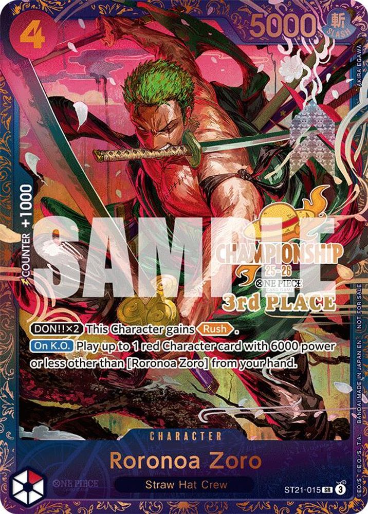 Roronoa Zoro One Piece TCG Card