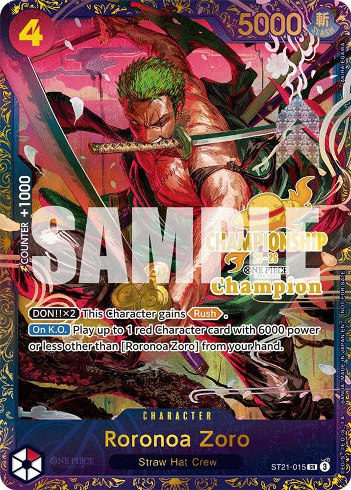 Roronoa Zoro One Piece TCG Card