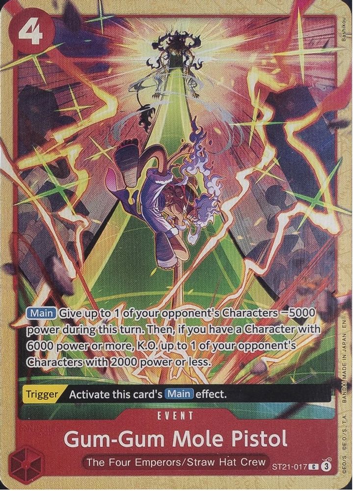 Gum-Gum Mole Pistol One Piece TCG Card