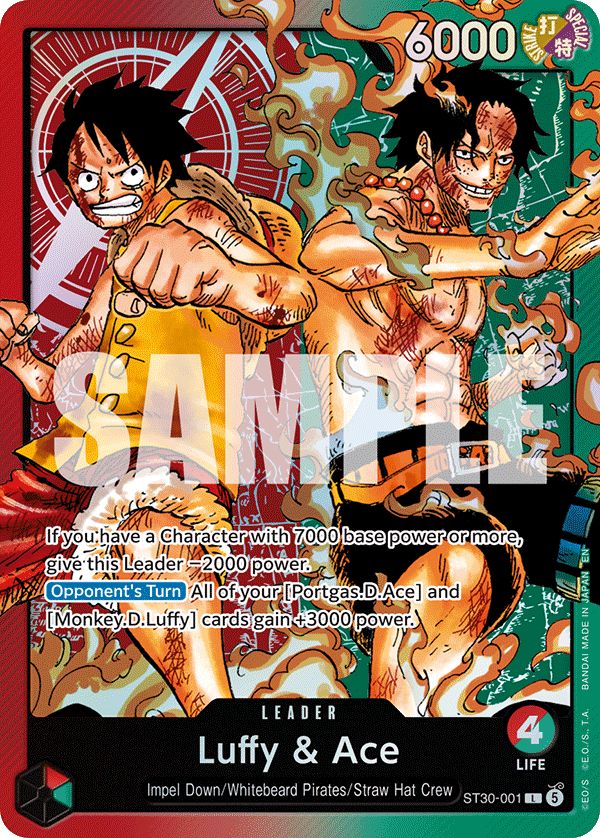 Luffy & Ace One Piece TCG Card