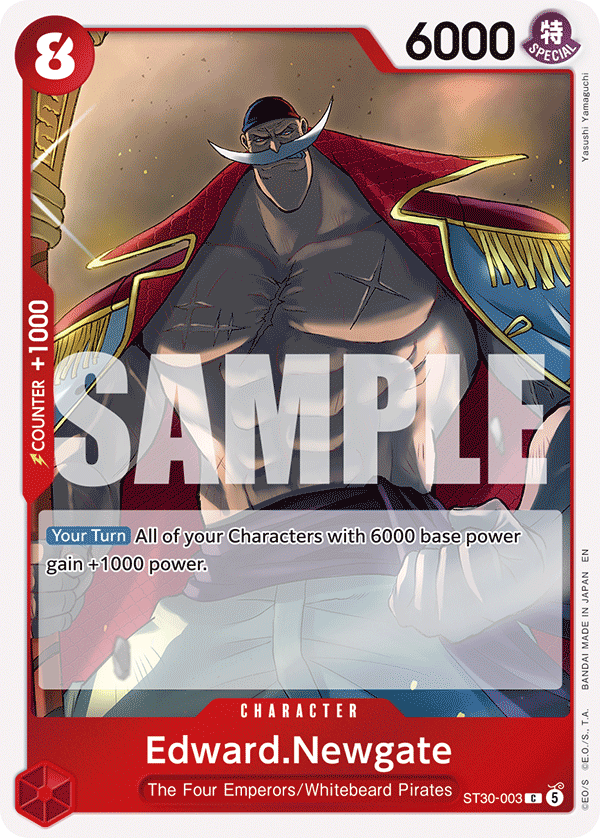 Edward.Newgate One Piece TCG Card