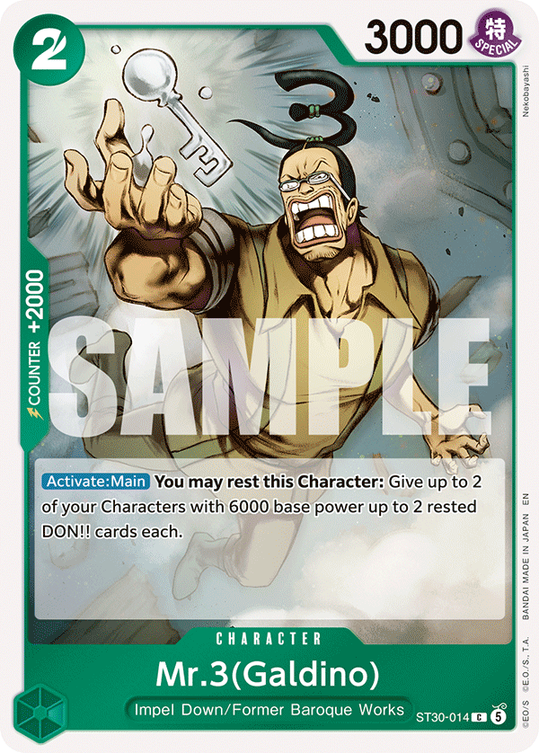 Mr.3(Galdino) One Piece TCG Card