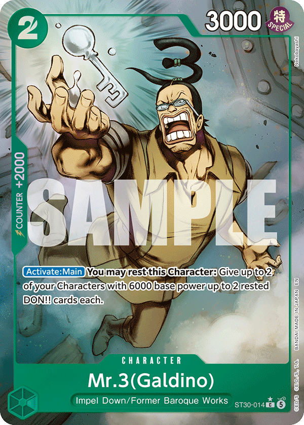 Mr.3(Galdino) One Piece TCG Card