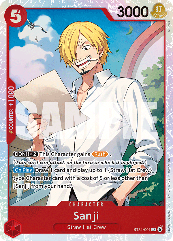 Sanji One Piece TCG Card