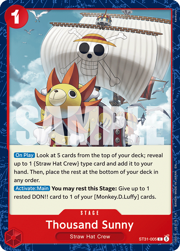 Thousand Sunny One Piece TCG Card