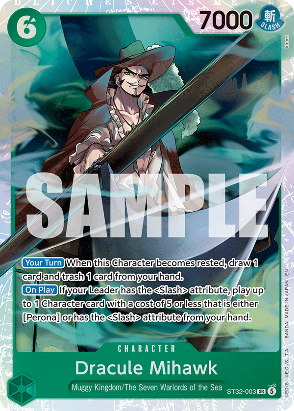 Dracule Mihawk One Piece TCG Card