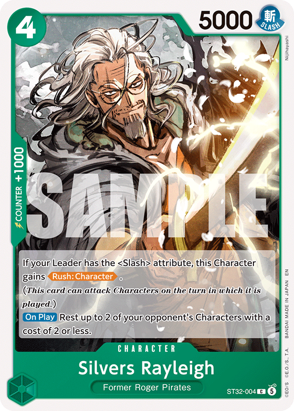 Silvers Rayleigh One Piece TCG Card