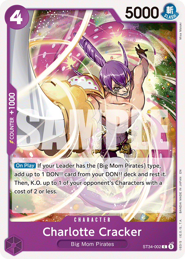 Charlotte Cracker One Piece TCG Card