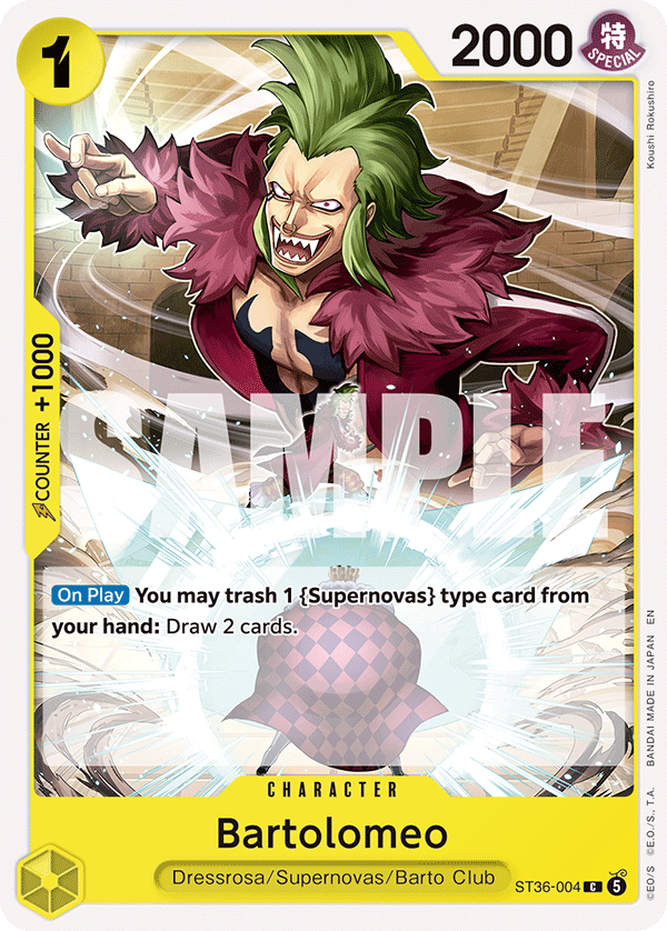 Bartolomeo One Piece TCG Card